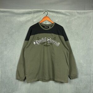 Vintage Y2K No Boundaries Long Sleeve t shirt Mens XL Special Forces Lucky 8